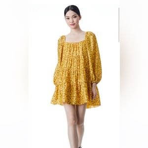 Rowen Tiered Mini Dress In Rome Floral